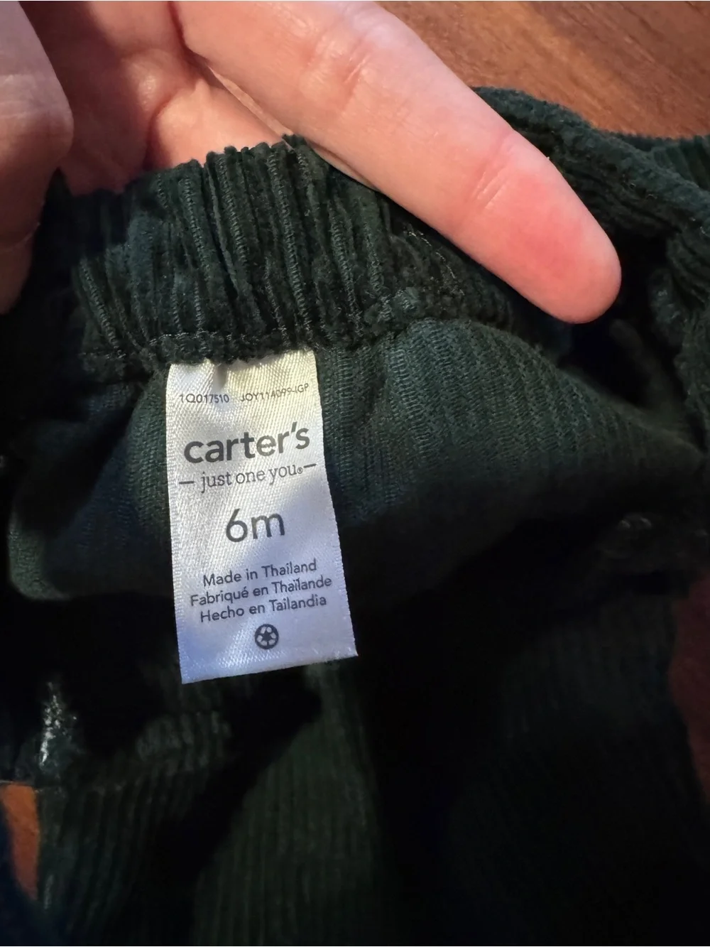 Carter's Dark Teal Corduroy Pinafore Skirt